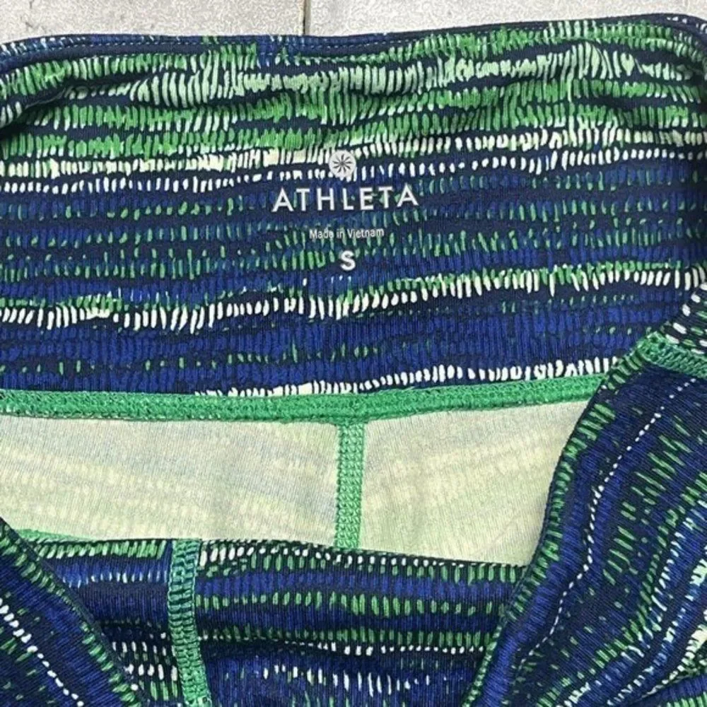 Athleta Retreat Chaturanga‎ Womens Small Leggings Yoga Pants Tight Green 964529 - Picture 3 of 8